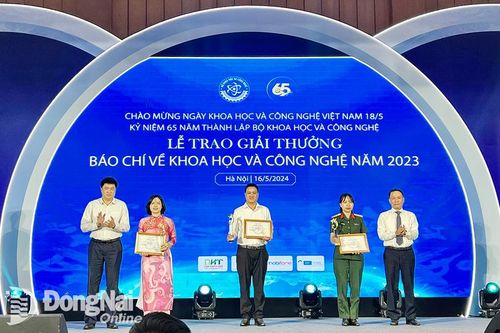 Báo Đồng Nai đoạt giải ba Giải thưởng Báo chí về khoa học và công nghệ