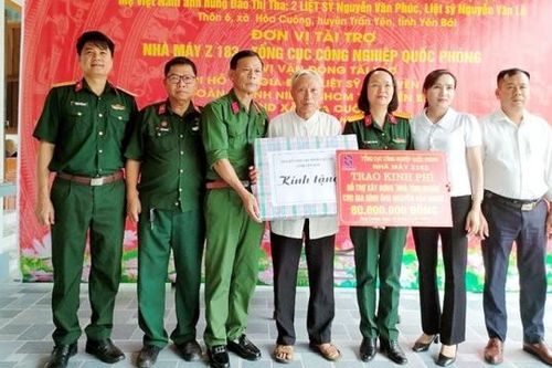 Trấn Yên (Yên Bái): Khánh thành, bàn giao kinh phí hỗ trợ xây dựng nhà tình nghĩa tại xã Hòa Cuông