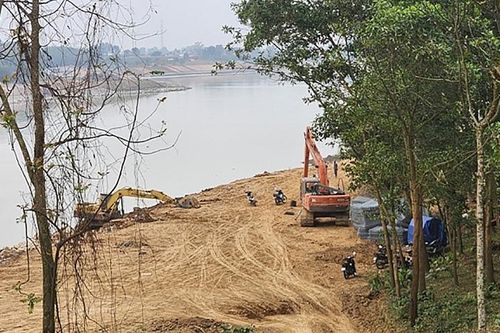 Thanh Hóa: Đóng cửa mỏ cát trên sông Mã đoạn qua xã Phú Thanh