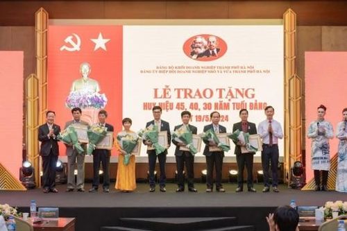 HANOISME kỷ niệm 29 năm thành lập và trao huy hiệu 30, 40, 45 tuổi Đảng cho các đảng viên