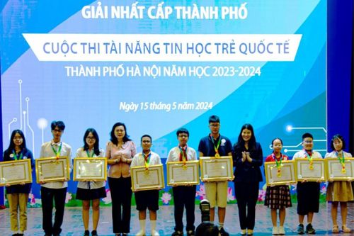 Lễ trao giải cuộc thi Tài năng tin học trẻ quốc tế năm học 2023-2024