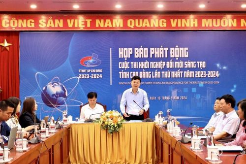 Họp báo phát động Cuộc thi 'Khởi nghiệp đổi mới sáng tạo tỉnh Cao Bằng lần thứ nhất, năm 2023 - 2024'