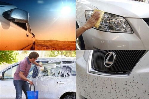 Chăm sóc ô tô màu trắng thế nào để không ố vàng?