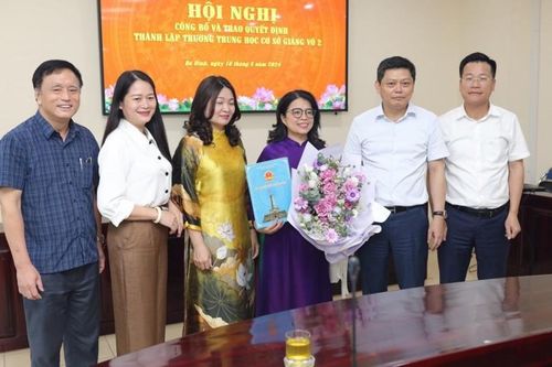 Công bố thành lập trường THCS Giảng Võ 2, quận Ba Đình