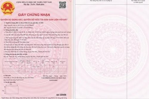 Mẫu 'sổ đỏ' mới giúp người dân thuận tiện khi giao dịch cũng như bảo quản