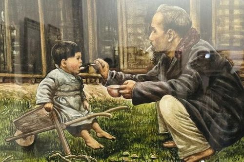 Họa sĩ Việt kiều Đào Trọng Lý mở triển lãm tranh về Bác Hồ