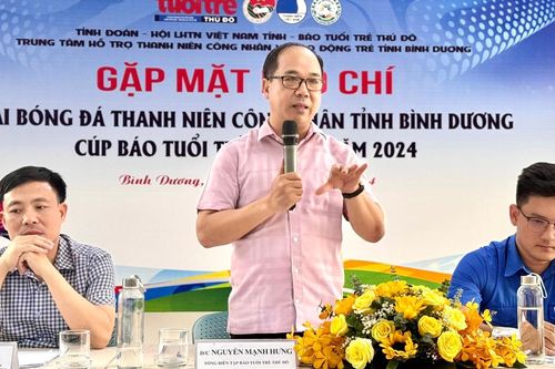 20 đội bóng công nhân tranh tài ở Cúp báo Tuổi trẻ Thủ Đô 2024