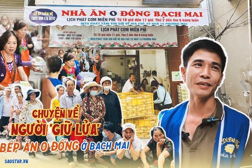 Chuyện về người 'giữ lửa' bếp ăn 0 đồng Bạch Mai - nơi bán suất cơm trả phí bằng nụ cười