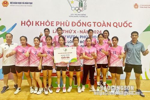 Đoàn vận động viên Lạng Sơn đứng tốp 3 trên bảng tổng sắp huy chương tại Hội khỏe Phù Đổng toàn quốc, khu vực I