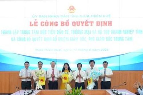 Công bố thành lập Trung tâm Xúc tiến Đầu tư, Thương mại và Hỗ trợ doanh nghiệp tỉnh