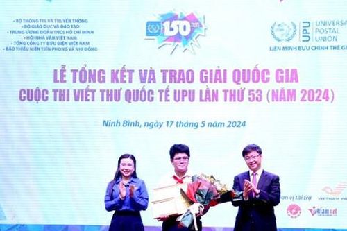 Thành phố Đà Nẵng có học sinh đạt giải Nhất viết thư quốc tế UPU