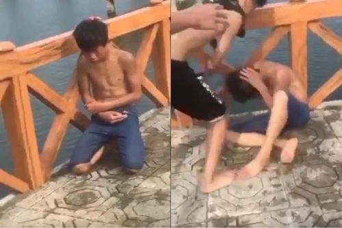 Nam sinh lớp 9 bị bạn đánh hội đồng, bắt quỳ xin lỗi