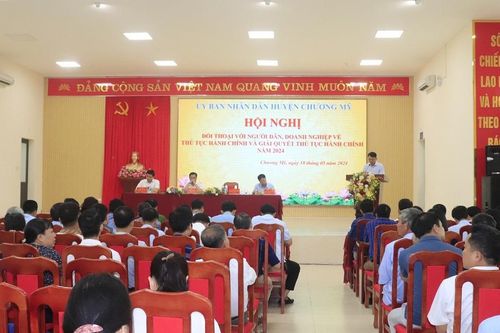 Huyện Chương Mỹ: giải quyết thủ tục hành chính ngày càng chuyên nghiệp