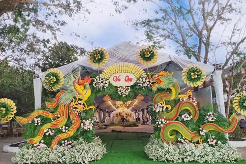 Cổng cưới miền Tây: Nguyên liệu vườn nhà nhưng giá hàng trăm triệu