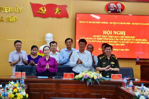 Đắk Lắk: Tiếp tục nâng cao công tác phối hợp giữa Đảng ủy BĐBP với Huyện ủy biên giới