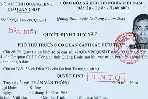 Truy nã đặc biệt đối tượng giết người trong rừng rồi bỏ trốn