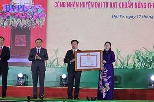 Công bố huyện Đại Từ đạt chuẩn nông thôn mới