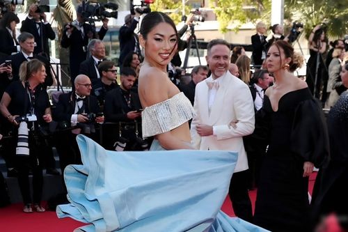 Á hậu Lê Thảo Nhi ví khoảnh khắc xuất hiện ở Cannes 2024 giống như... Lọ Lem dự tiệc
