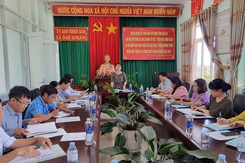 Giám sát việc thực hiện hỗ trợ nước sinh hoạt phân tán tại Mang Yang