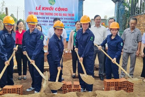 Khởi công xây dựng nhà tình thương cho gia đình có hoàn cảnh khó khăn tại phường Chi Lăng