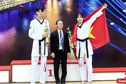 VĐV Bạc Thị Khiêm giành Huy chương Vàng Giải Vô địch Taekwondo châu Á