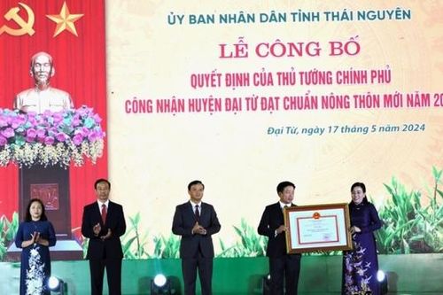 Đại Từ (Thái Nguyên): Công bố quyết định của Thủ tướng Chính phủ công nhận huyện đạt chuẩn nông thôn mới