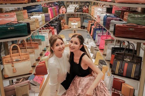 Cận cảnh phòng của phú bà có nhiều túi Hermès Birkin nhất thế giới