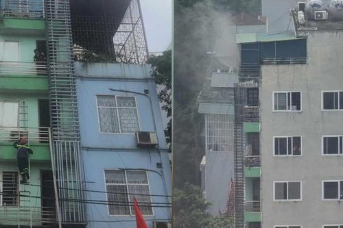 Cháy nhà trọ cao 9 tầng ở quận Thanh Xuân