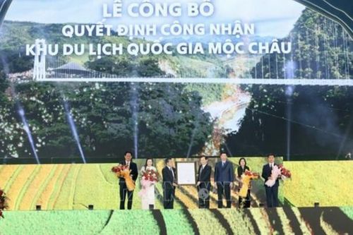 Công bố quyết định công nhận Khu du lịch quốc gia Mộc Châu