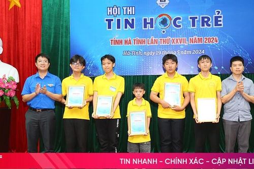 Trao 61 giải thưởng tại Hội thi Tin học trẻ Hà Tĩnh lần thứ 27