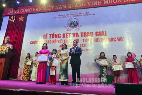Trường Tiểu học Đồng Đăng đạt giải nhì toàn quốc cuộc thi 'Bác Hồ với thiếu nhi - Thiếu nhi với Bác Hồ'