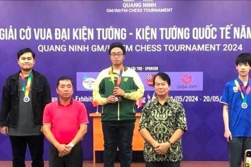 Phạm Trần Gia Phúc vô địch giải cờ vua quốc tế Quảng Ninh