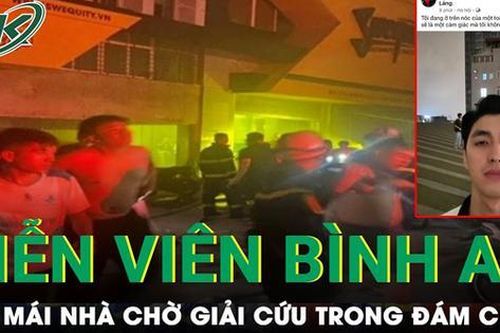 Cảnh sát phá cửa, giải cứu diễn viên Bình An và 50 người mắc kẹt trong đám cháy phòng gym ở Hà Nội