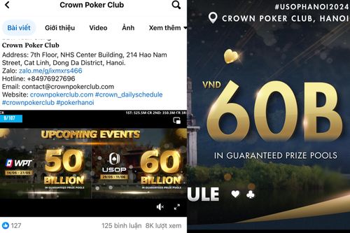 Loạt vi phạm của những 'giải đấu poker' ở Hà Nội
