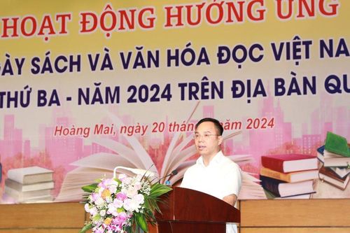 Quận Hoàng Mai hưởng ứng Ngày Sách và Văn hóa đọc Việt Nam 2024