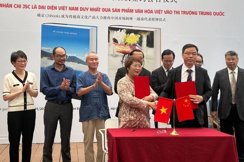 Chính thức đưa tủ sách Văn hóa Việt xuất bản sang Trung Quốc
