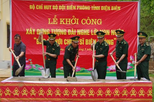 Khởi công xây dựng Tượng đài Nghe lời non nước 'Bác Hồ với chiến sĩ Biên phòng'