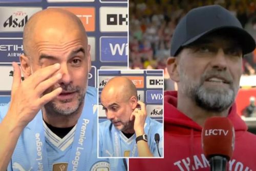 Pep Guardiola bật khóc trong ngày chia tay Jurgen Klopp