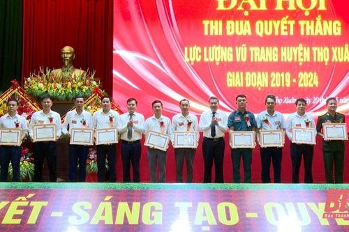 Đại hội Thi đua Quyết thắng lực lượng vũ trang huyện Thọ Xuân