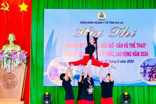 Sôi nổi hội thi dân vũ thể thao ngành Y tế