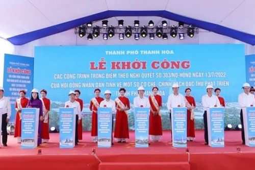 Thanh Hóa: Khởi công một số công trình trọng điểm nhân kỷ niệm 134 năm Ngày sinh Chủ tịch Hồ Chí Minh