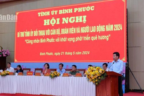 Đối thoại với công nhân, người lao động ở Bình Phước