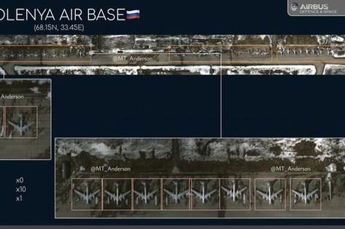 Ảnh vệ tinh tiết lộ số lượng máy bay ném bom của Nga ở Murmansk
