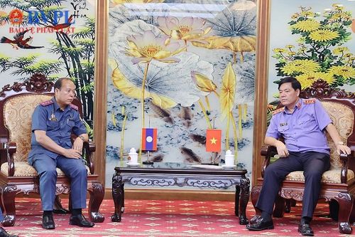 Lãnh đạo VKSND tối cao tiếp Đoàn đại biểu Văn phòng VKSND tối cao Lào