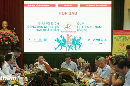 Công bố Giải Vô địch Bóng bàn Quốc gia Báo Nhân Dân lần thứ 42