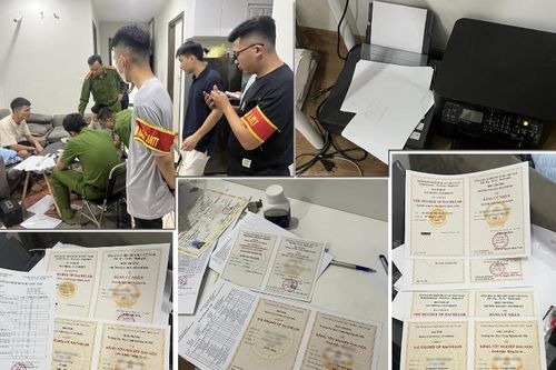 Triệt phá đường dây sản xuất văn bằng, chứng chỉ giả