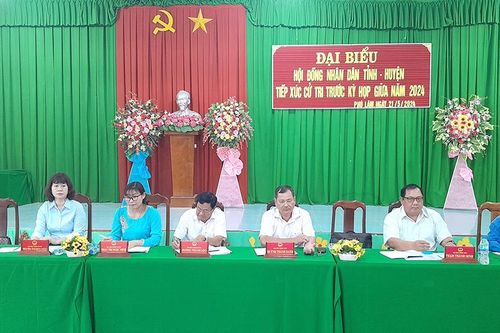 Đại biểu HĐND tỉnh An Giang và huyện Phú Tân tiếp xúc cử tri trước kỳ họp giữa năm 2024