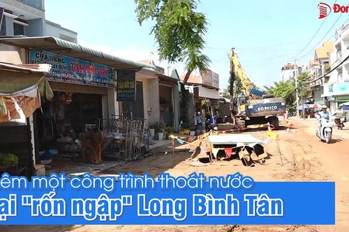 Thêm một công trình thoát nước tại 'rốn ngập' Long Bình Tân