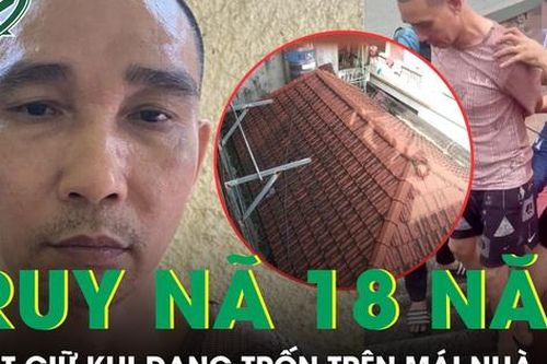 Bắt giữ đối tượng truy nã đặc biệt nguy hiểm lẩn trốn trên mái nhà dân