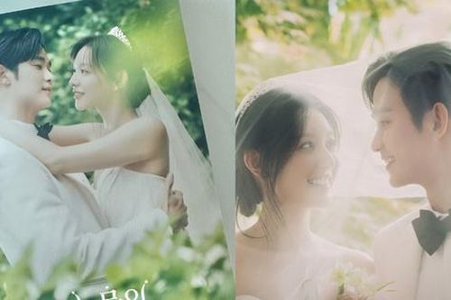 Ngắm bộ ảnh cưới Kim Soo Hyun - Kim Ji Won trong album OST 'Queen of Tears'